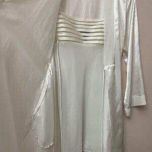 Jones New York bridal Set small/medium white satin look